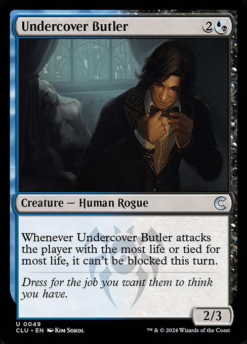 Undercover Butler — art by Kim Sokol