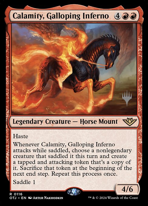 Calamity, Galloping Inferno — art by Artur Nakhodkin