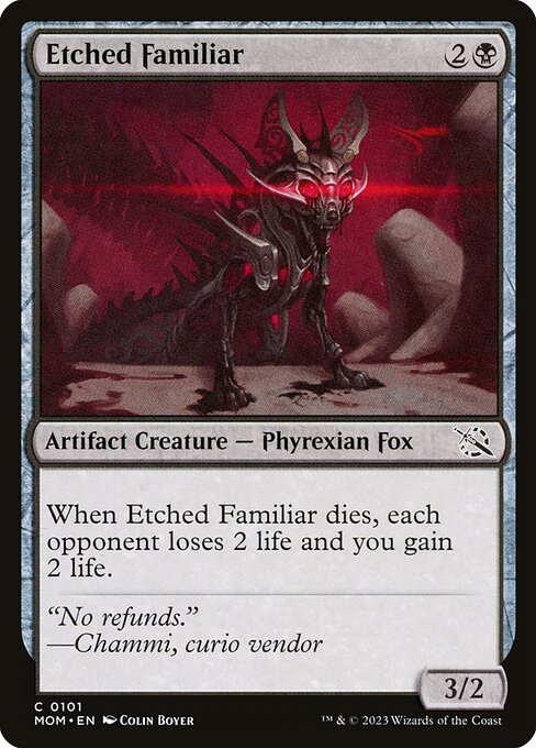 Etched Familiar — art by Colin Boyer