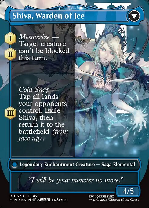 Jill, Shiva's Dominant // Shiva, Warden of Ice — art by Rika Suzuki