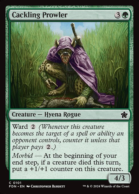 Cackling Prowler — art by Christopher Burdett