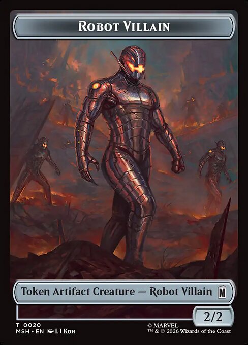 Robot Villain — art by L J Koh