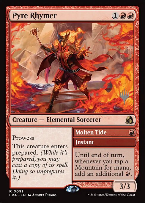 Pyre Rhymer // Molten Tide — art by Andrea Piparo