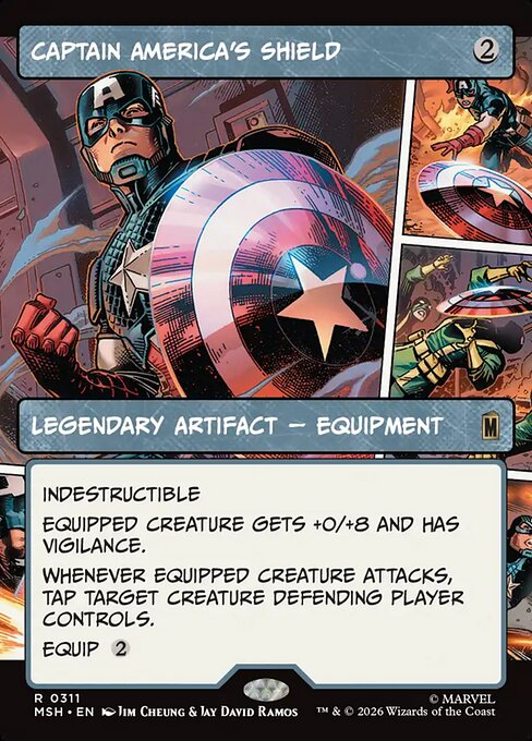 Captain America's Shield — art by Jim Cheung & Jay David Ramos