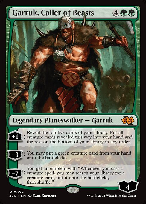 Garruk, Caller of Beasts — art by Karl Kopinski