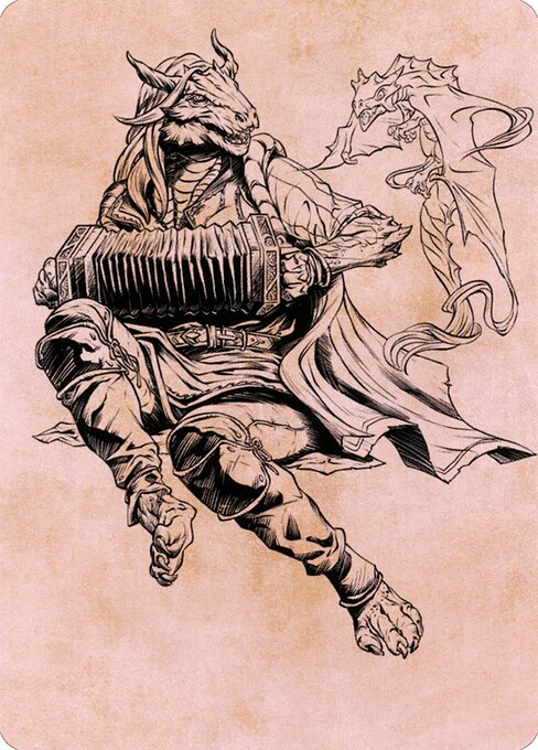 Korlessa, Scale Singer // Korlessa, Scale Singer — art by Pedro Potier