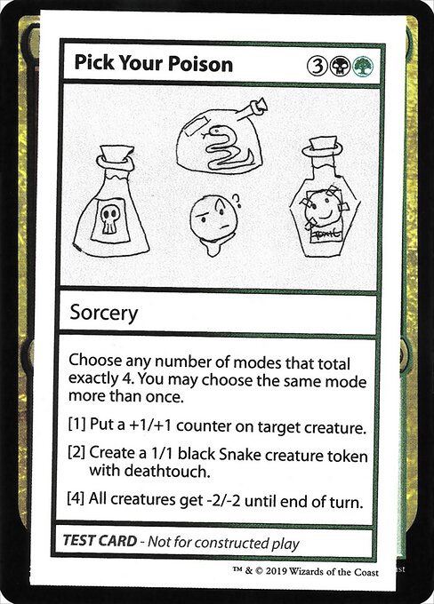 Pick Your Poison — art by Corey Bowen