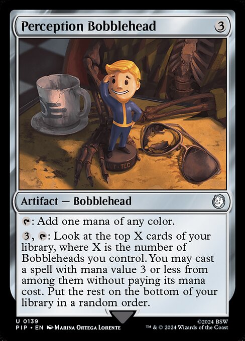Perception Bobblehead — art by Marina Ortega Lorente
