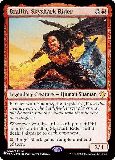 Brallin, Skyshark Rider — art by Paul Scott Canavan