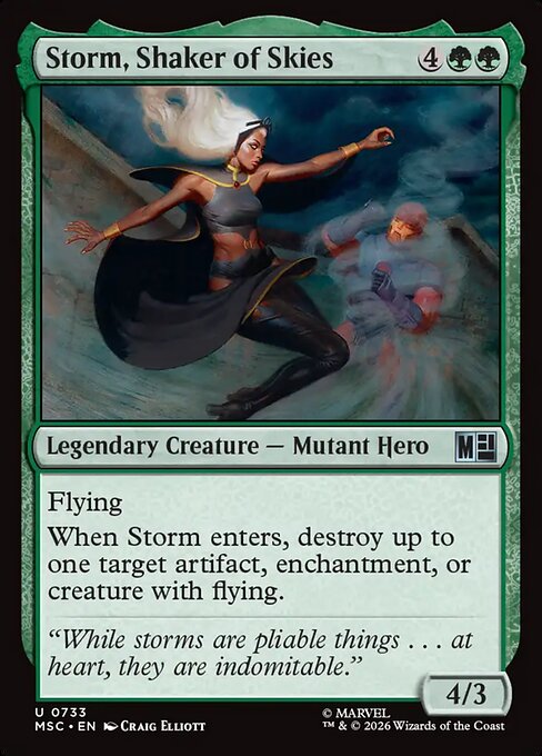 Storm, Shaker of Skies — art by Craig Elliott