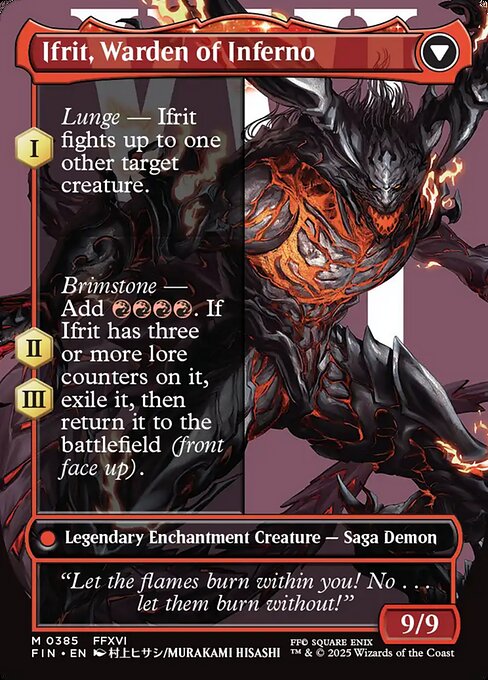 Clive, Ifrit's Dominant // Ifrit, Warden of Inferno — art by Murakami Hisashi