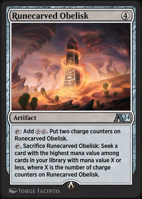 Runecarved Obelisk — art by Jorge Jacinto