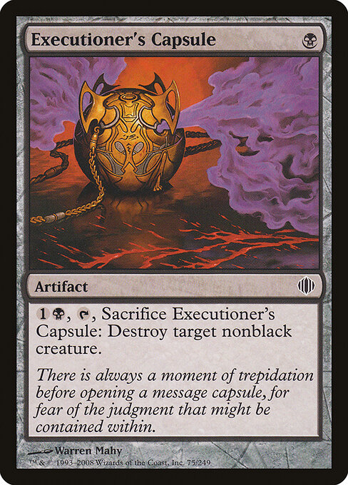 Executioner's Capsule — art by Warren Mahy