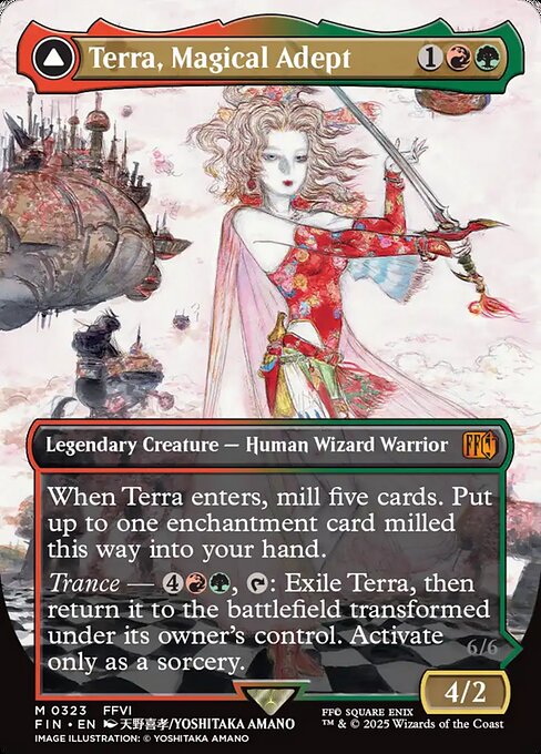 Terra, Magical Adept // Esper Terra — art by Yoshitaka Amano