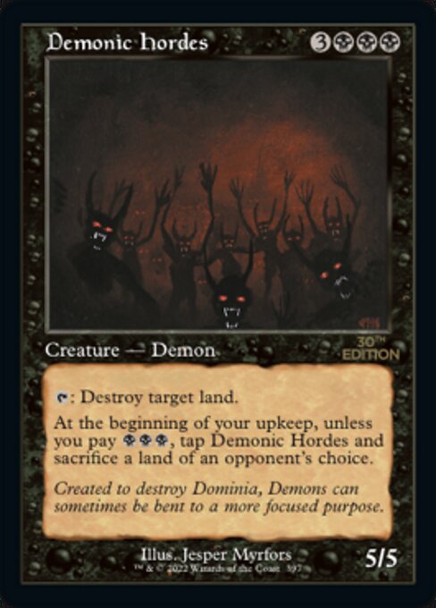 Demonic Hordes — art by Jesper Myrfors