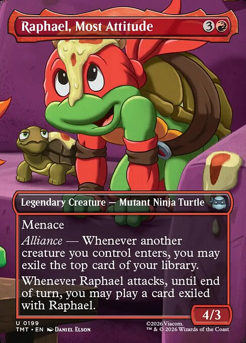 Raphael, Most Attitude — art by Daniel Elson