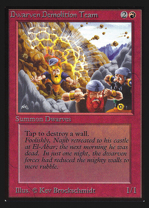 Dwarven Demolition Team — art by Kev Brockschmidt