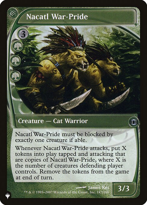 Nacatl War-Pride — art by James Kei