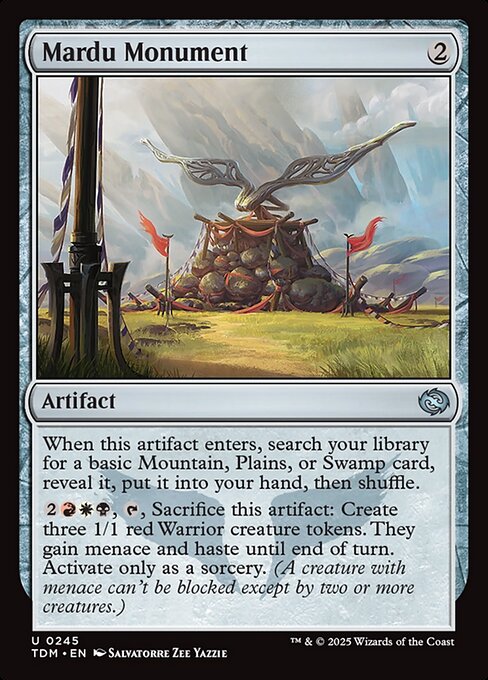 Mardu Monument — art by Salvatorre Zee Yazzie