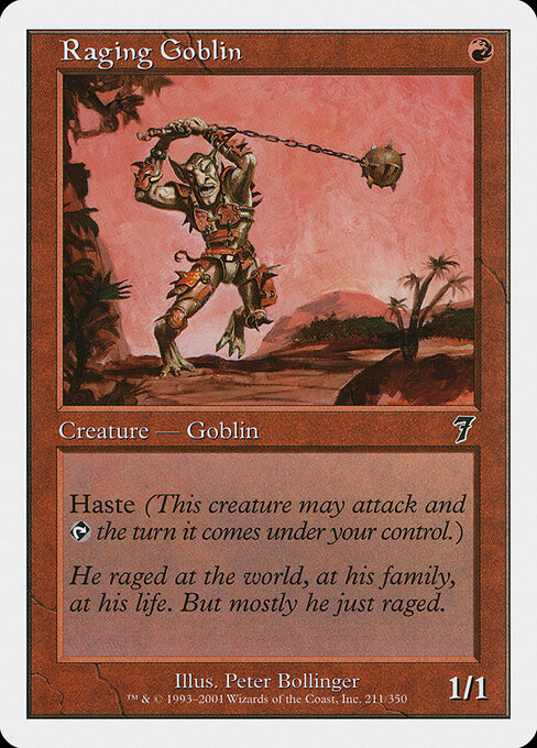 Raging Goblin — art by Peter Bollinger