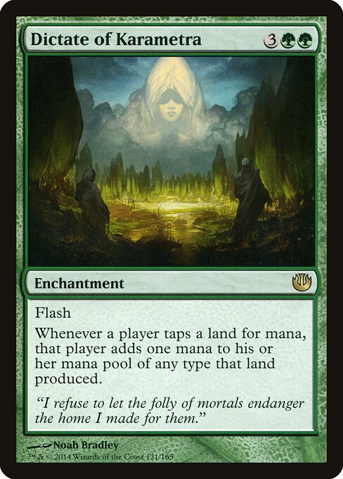 Dictate of Karametra — art by Noah Bradley