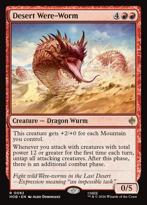 Desert Were-Worm — art by Aldo Domínguez