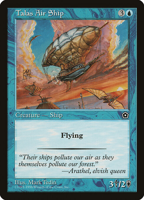 Talas Air Ship — art by Mark Tedin