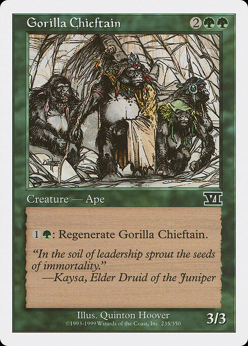 Gorilla Chieftain — art by Quinton Hoover