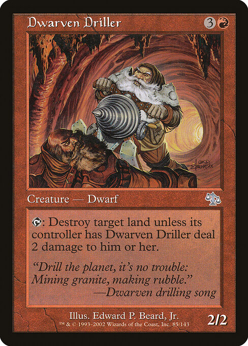 Dwarven Driller — art by Edward P. Beard, Jr.