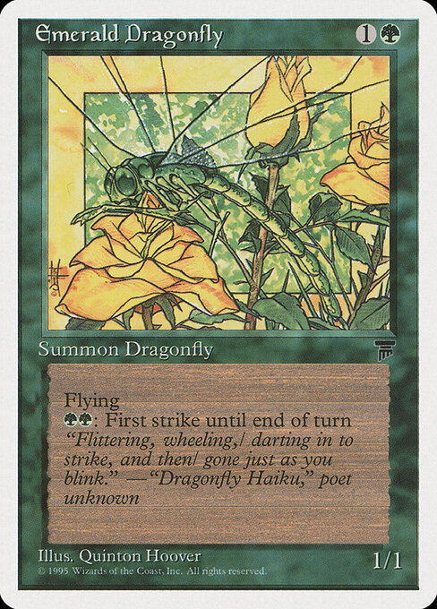 Emerald Dragonfly — art by Quinton Hoover