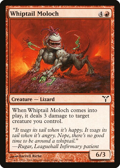 Whiptail Moloch — art by Darrell Riche
