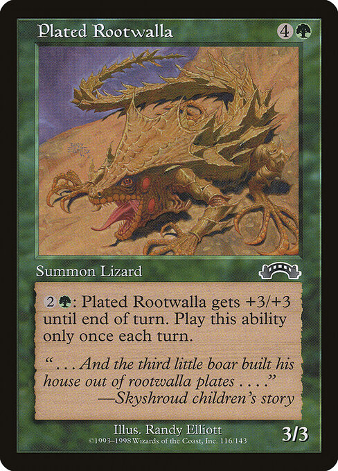 Plated Rootwalla — art by Randy Elliott