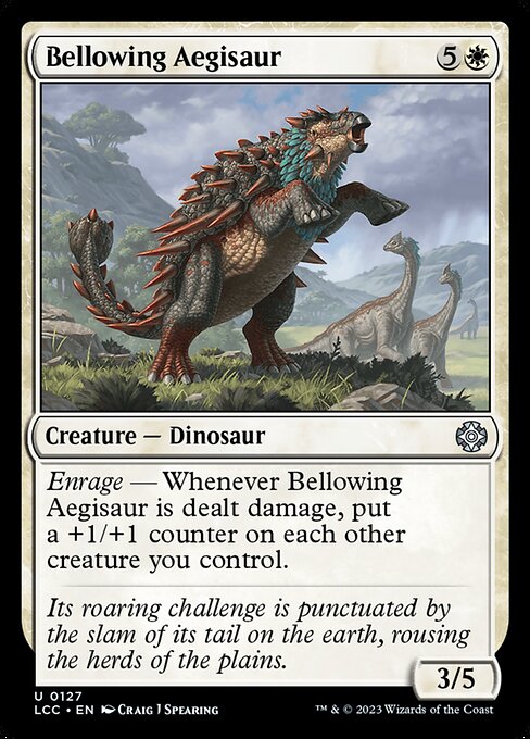 Bellowing Aegisaur — art by Craig J Spearing
