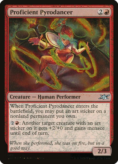 Proficient Pyrodancer — art by John Thacker