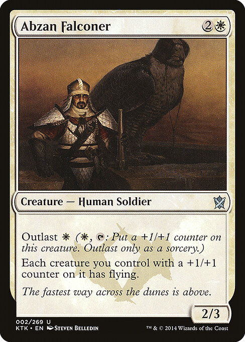 Abzan Falconer — art by Steven Belledin