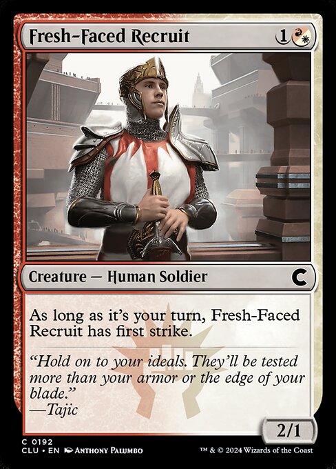 Fresh-Faced Recruit — art by Anthony Palumbo