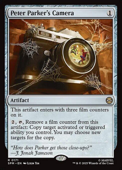 Peter Parker's Camera — art by Lixin Yin