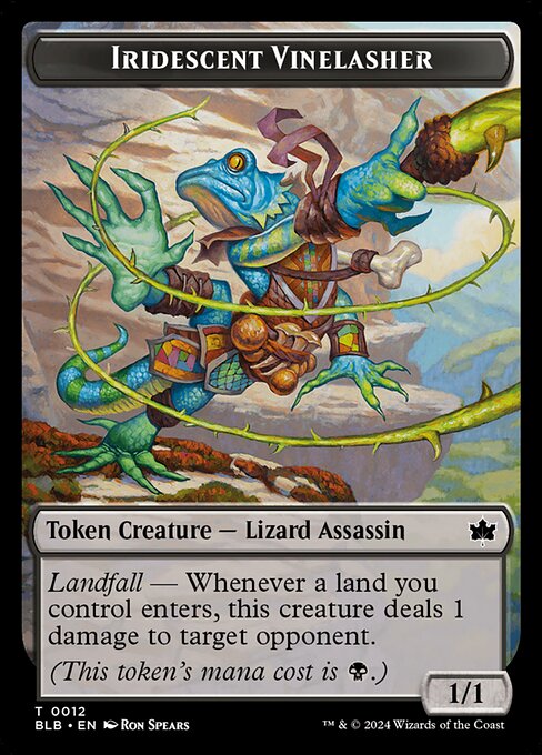 Iridescent Vinelasher — art by Ron Spears