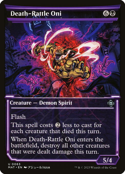 Death-Rattle Oni — art by Azur