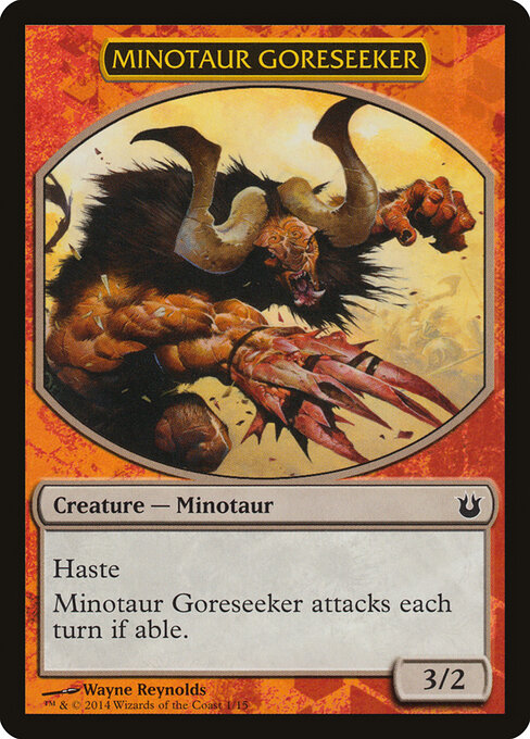 Minotaur Goreseeker — art by Wayne Reynolds