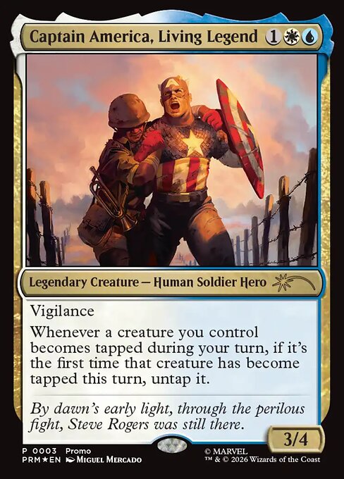 Captain America, Living Legend — art by Miguel Mercado