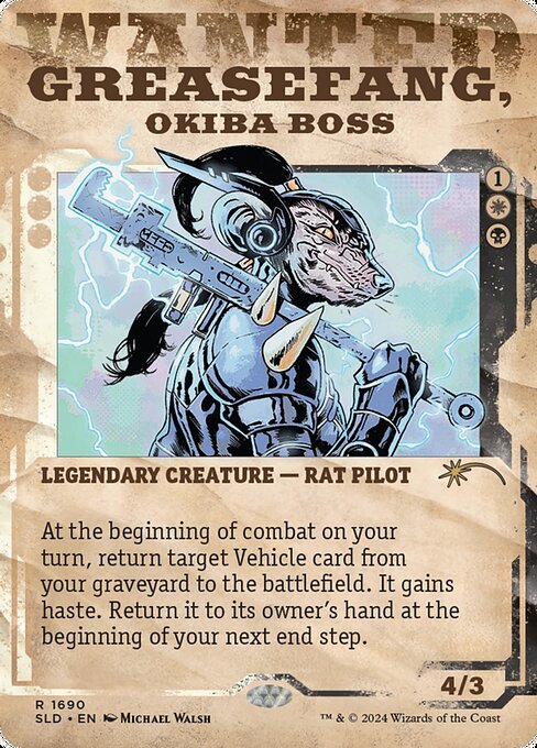 Greasefang, Okiba Boss — art by Michael Walsh