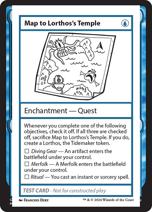 Map to Lorthos's Temple — art by Francois Dery