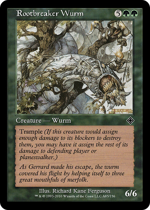 Rootbreaker Wurm — art by Richard Kane Ferguson