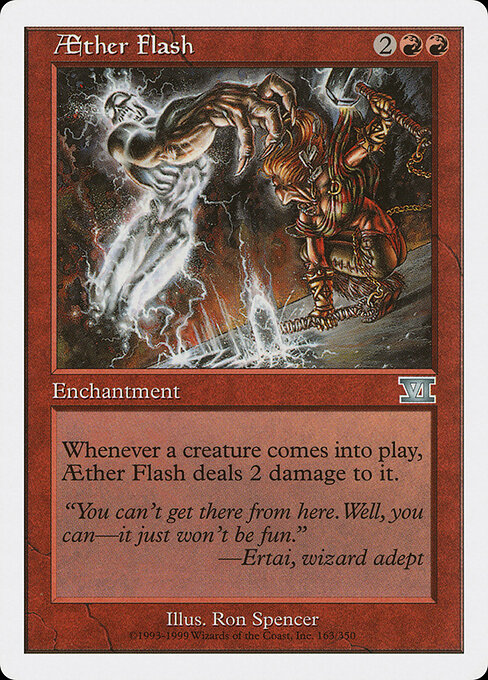 Aether Flash — art by Ron Spencer