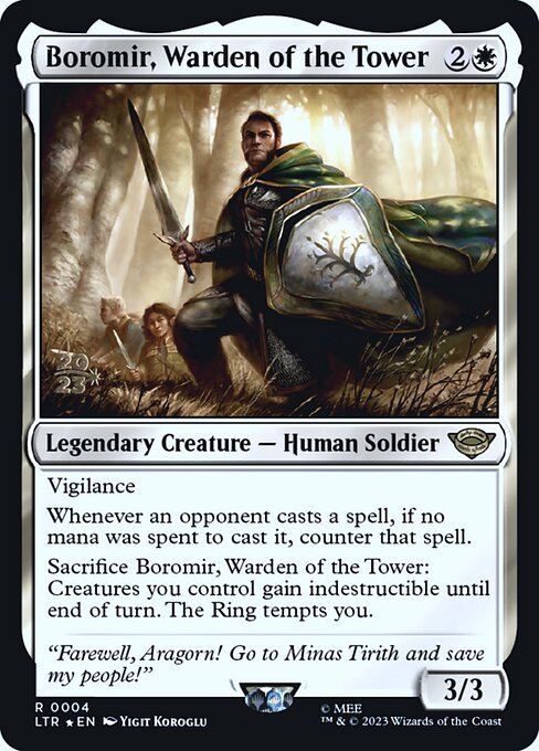 Boromir, Warden of the Tower — art by Yigit Koroglu