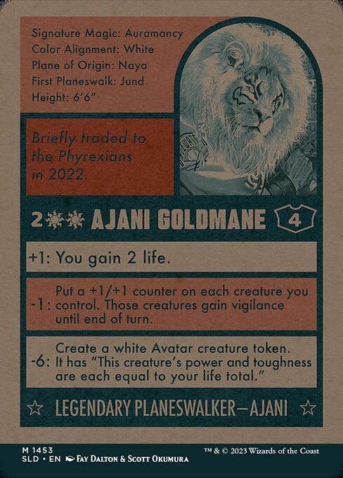 Ajani Goldmane // Ajani Goldmane — art by Scott Okumura