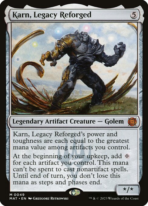 Karn, Legacy Reforged — art by Grzegorz Rutkowski