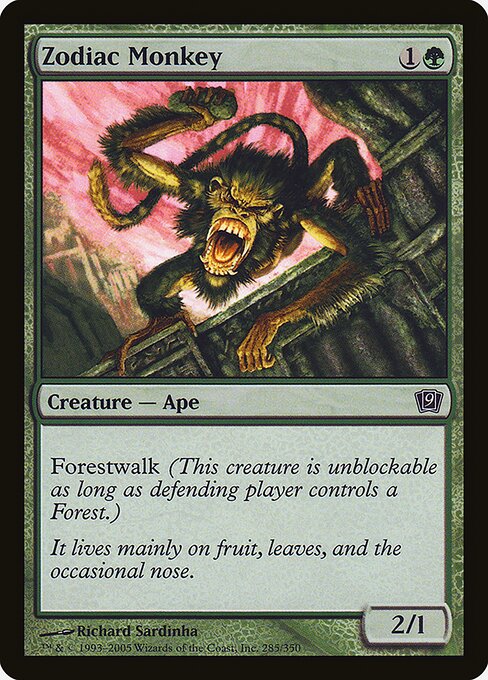 Zodiac Monkey — art by Richard Sardinha