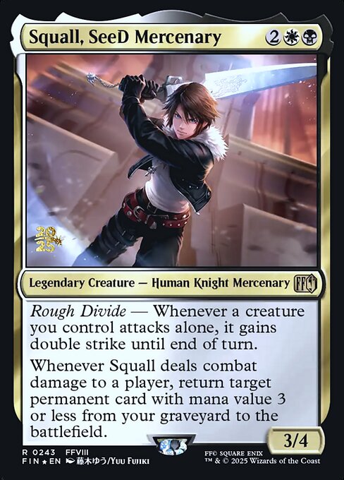 Squall, SeeD Mercenary — art by Yuu Fujiki